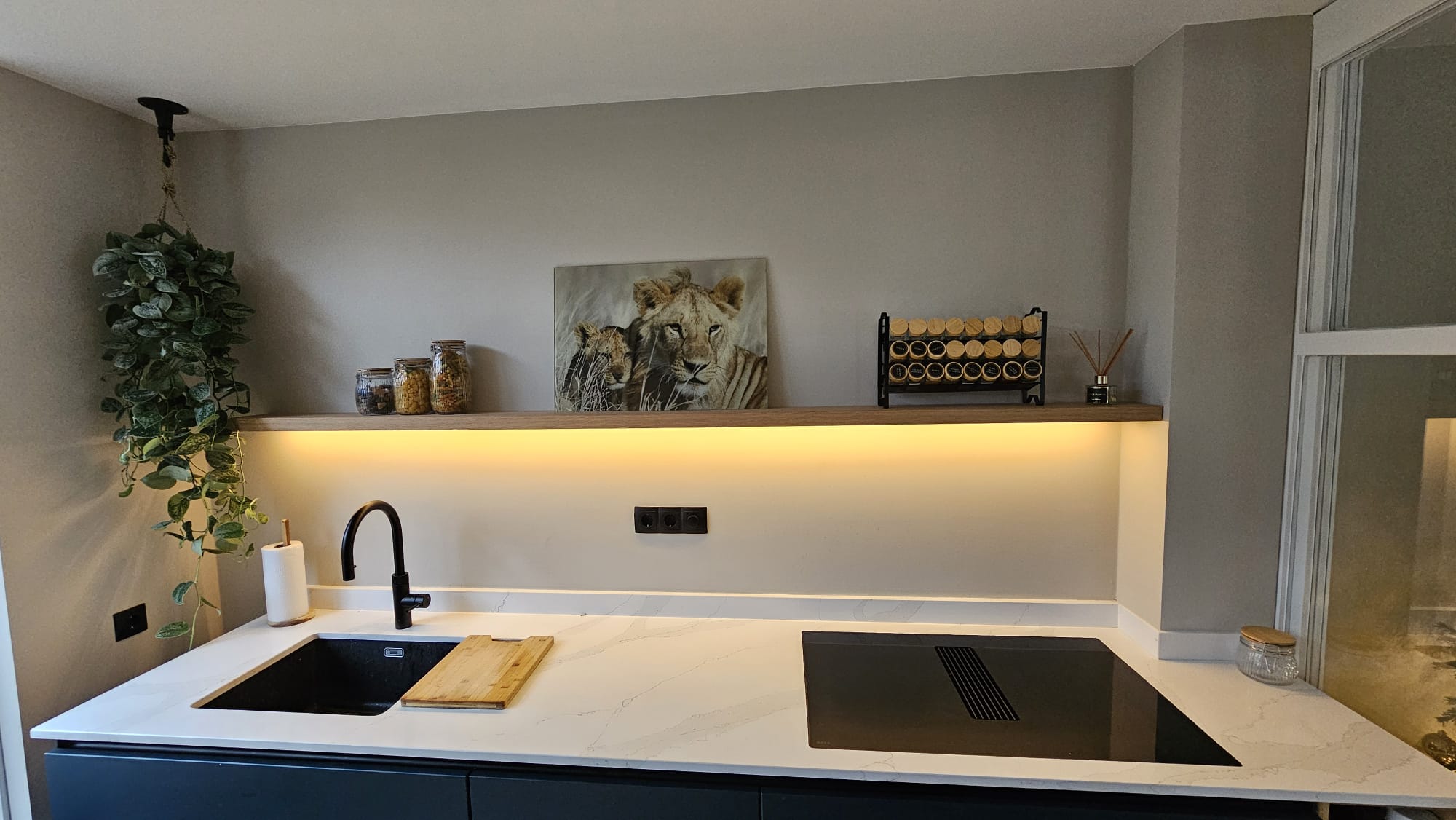 Hocuspicus® Set van 2 Zwevende Wandplanken - Moderne Wandrekken voor
