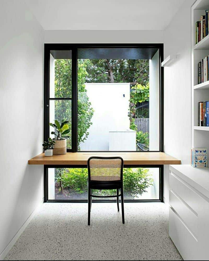CubiCubi Computerbureau, 90 cm, thuiskantoor, bureau met lade, opslag, planken voor kleine ruimte, schrijven, studie, bureau, wit