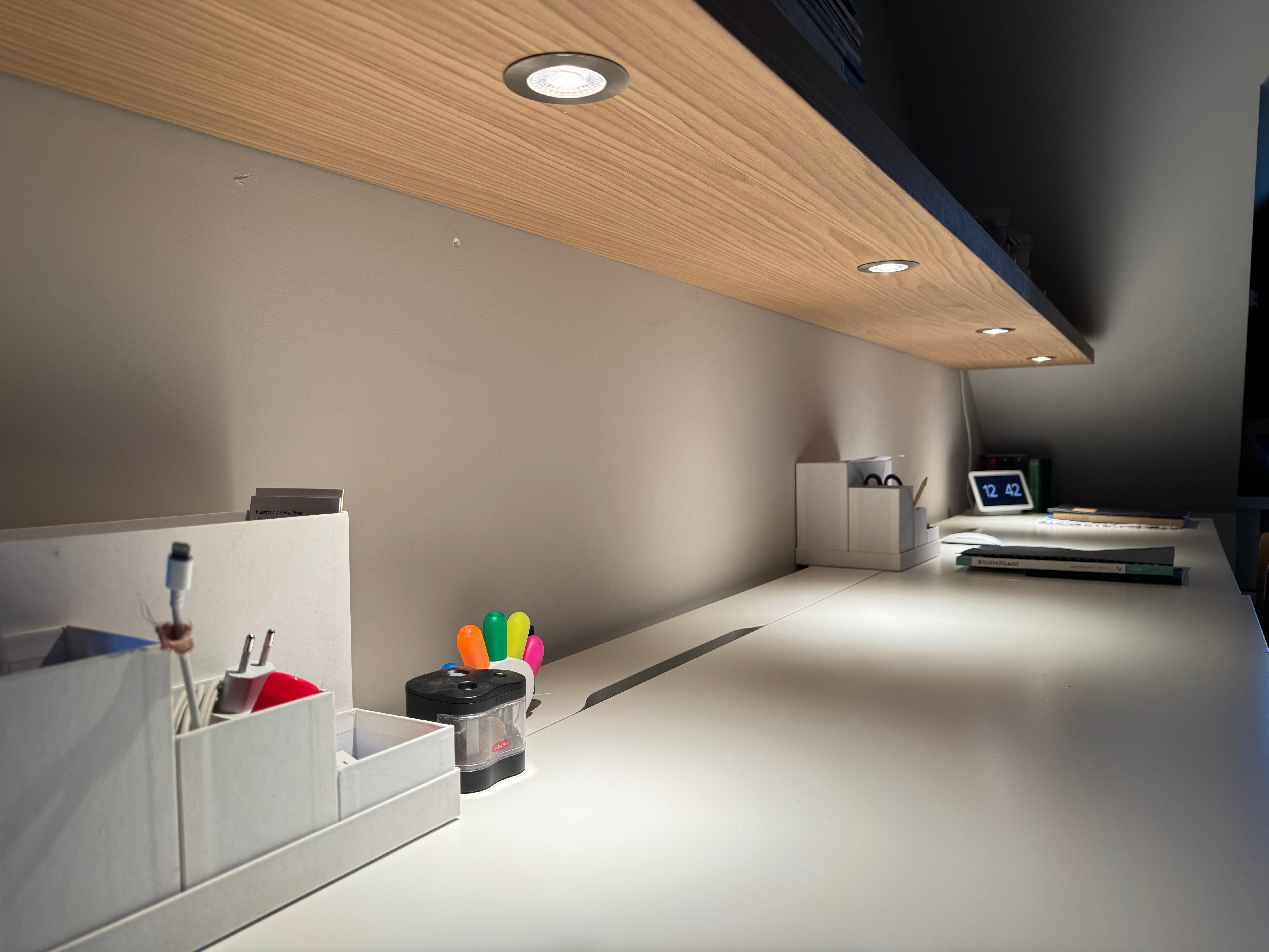 Eiken naturel met spots