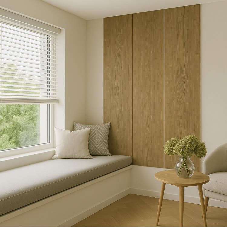 Houten planken wandbekleding