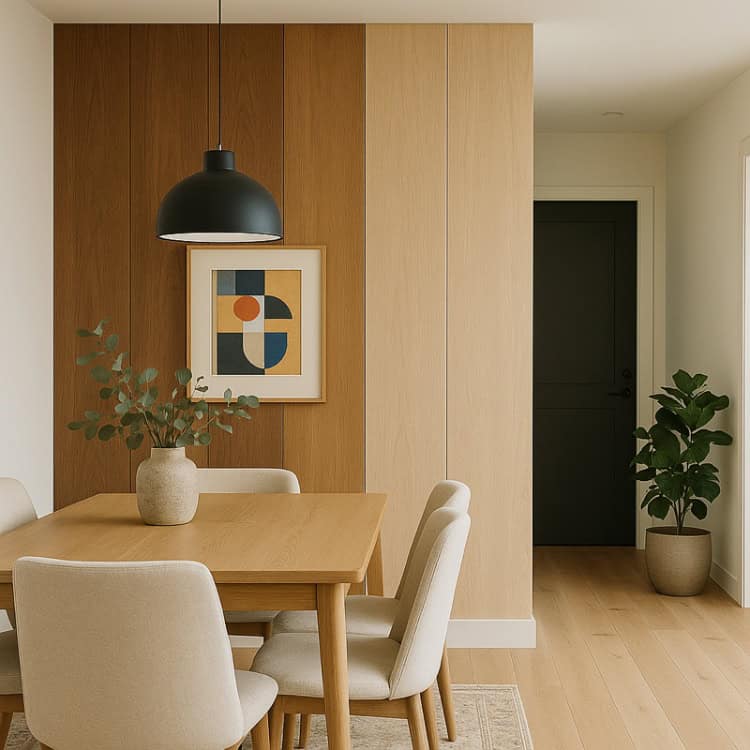 Houten wandbekleding