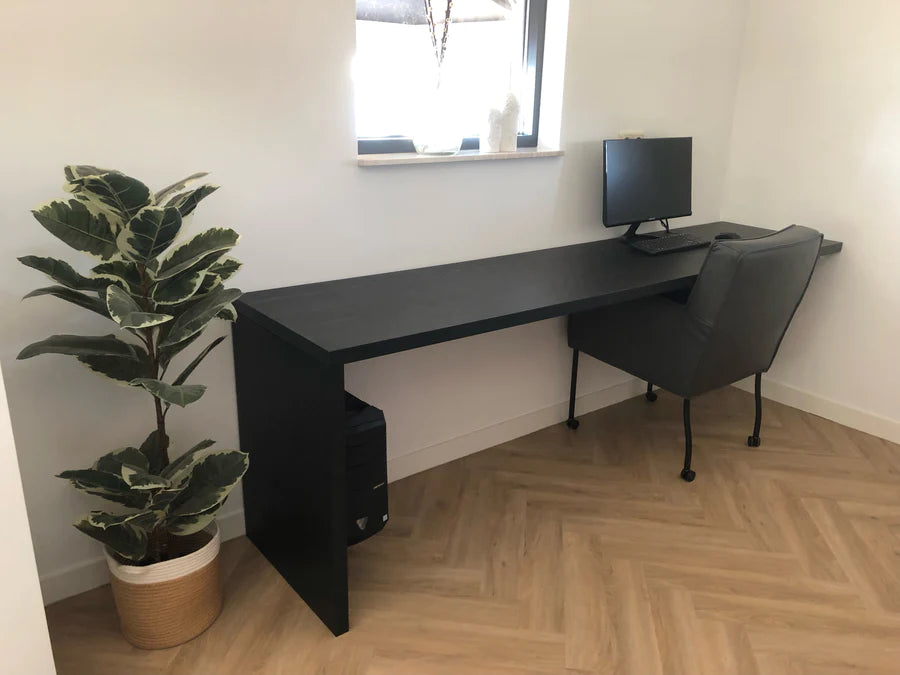 Metalen en Houten Bureau Plank Organizer voor Kantoor en Slaapkamer 2 Metalen en Houten Bureau Plank Organizer voor Kantoor en Slaapkamer 2