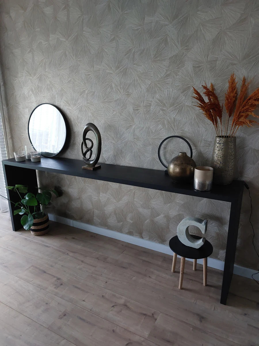 Sidetable zwart houtnerf